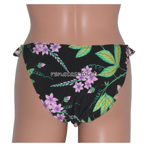 Topshop Women's Floral Frill Tanga Bikini Swim Bottoms NWT - Picture 4 of 10